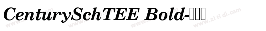 CenturySchTEE Bold字体转换 CenturySchTEE Bold字体转换
